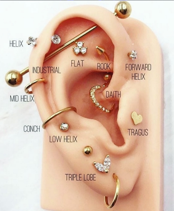 Kurz Nastreľovanie náušníc / Helix piercing, Nose piercing - Image 2