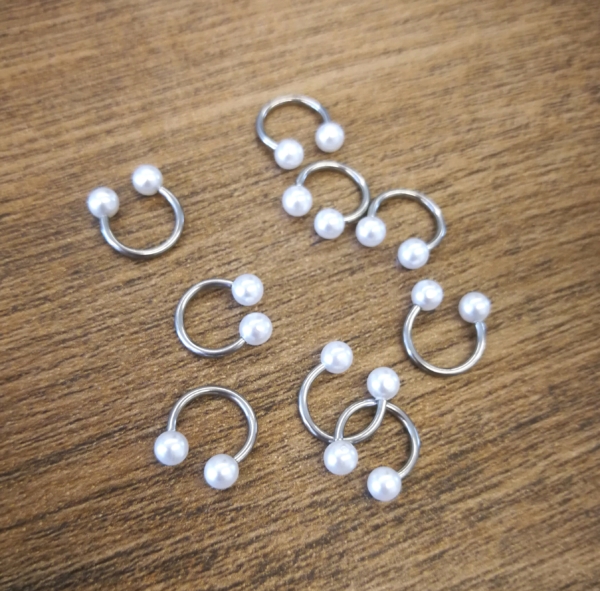 Piercing Polkruh s perličkami - Image 2