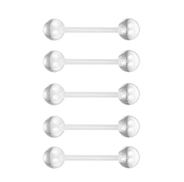 Piercing činka – bioplast