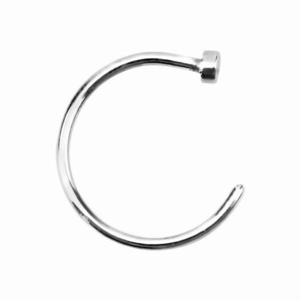 Piercing do nosa krúžok strieborný, zlatý