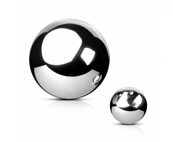 Piercing gulička lesklá strieborná 1,2mm